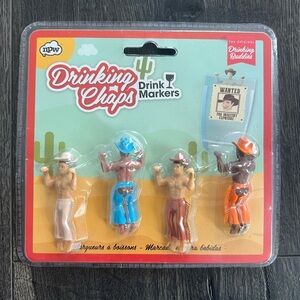 Party Drink Markers - Set of 4 Cowboys